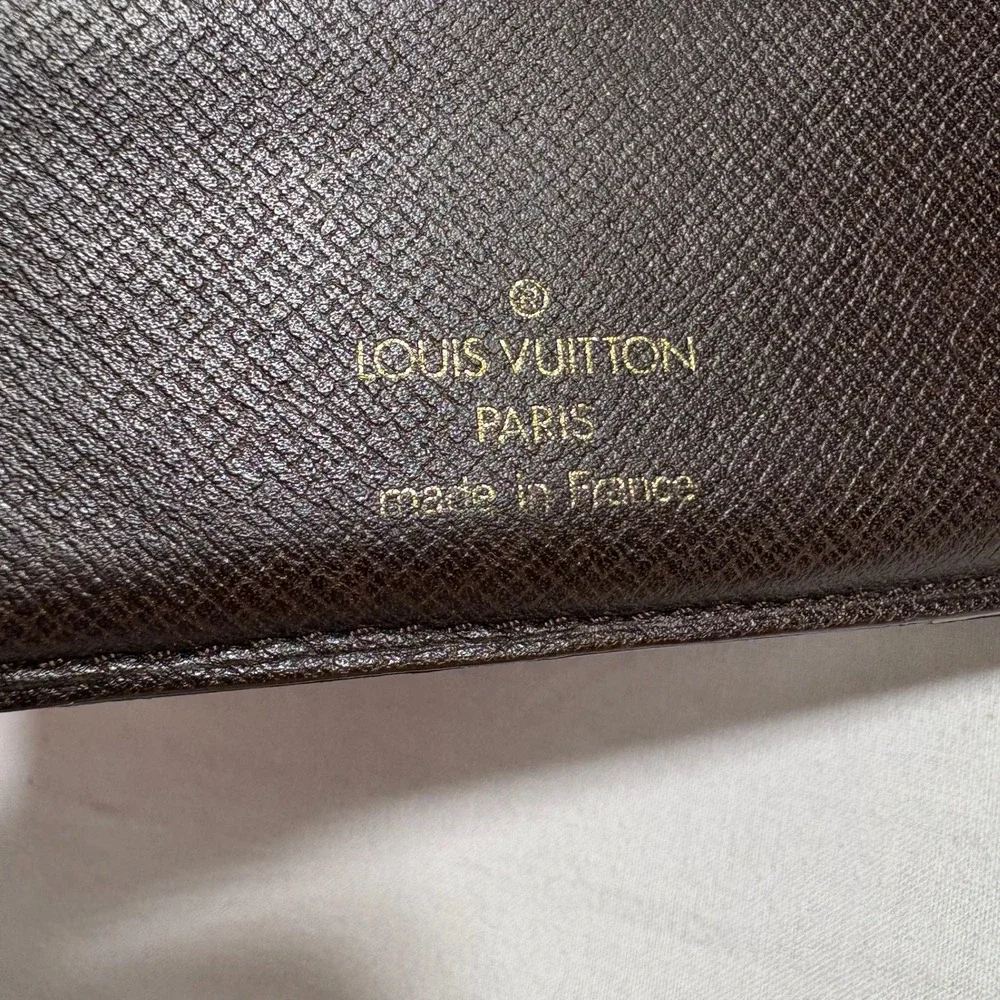 Authentic Louis‎ Vuitton Damier Ebene Canvas Bifold Wallet